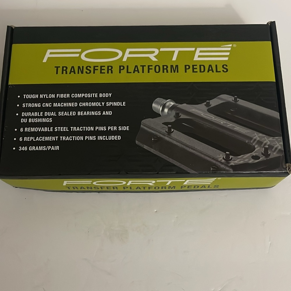 Forte Transfer Platform Pedals Nylon Composite MTB CNC Chromoly Spindle NEW‎